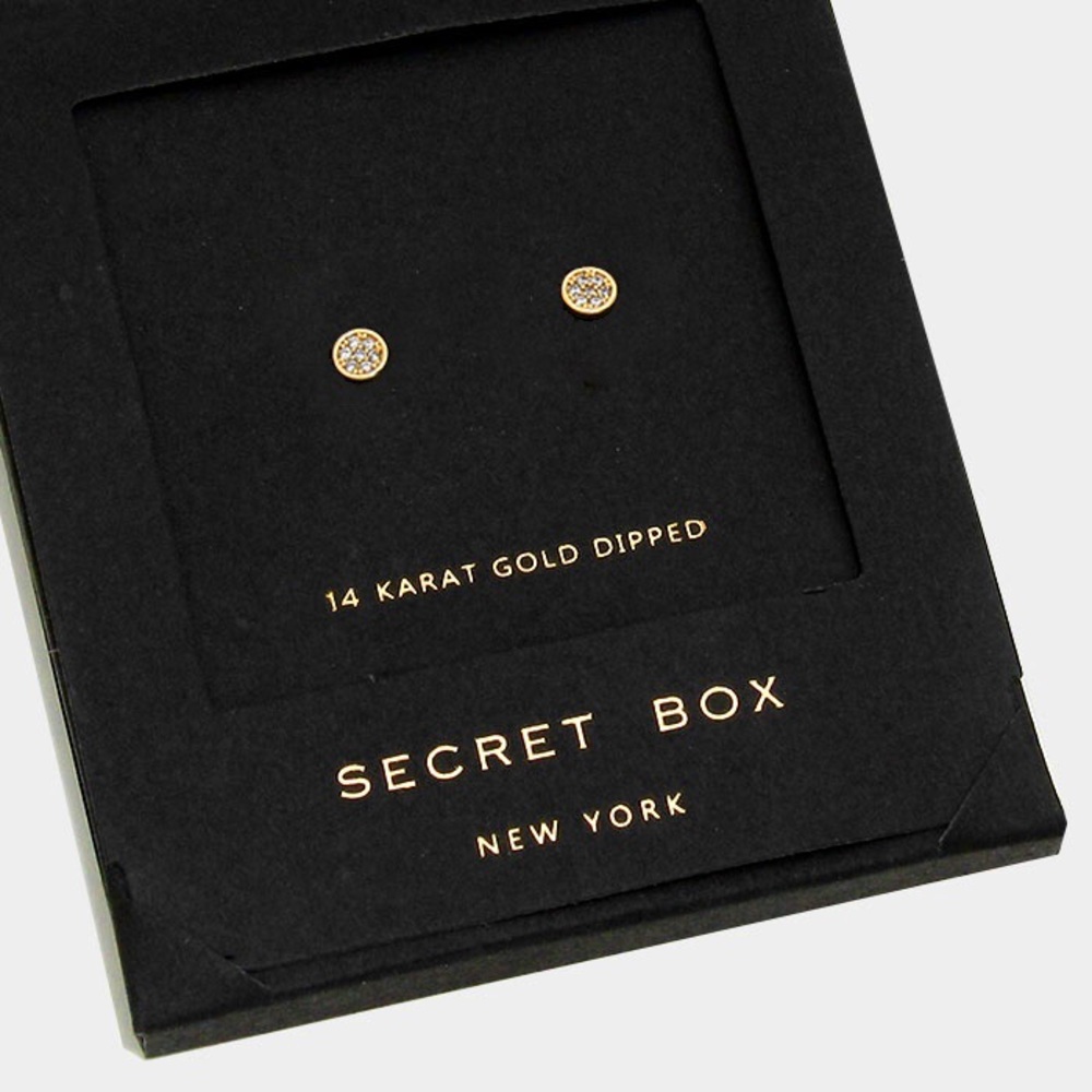 14K Gold Dipped Stud Earrings - Picture 2 of 2